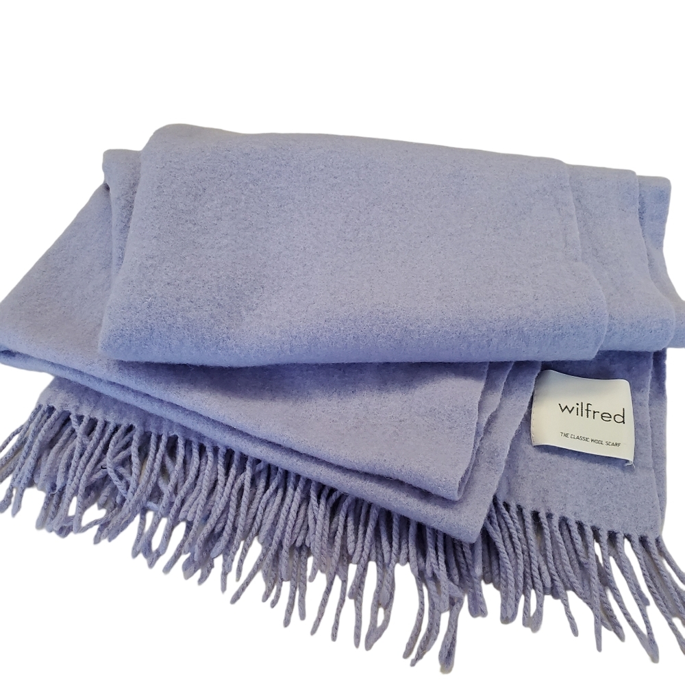 Wilfred Pale Purple 100% Wool Blanket Scarf Wrap *NWOT - Lilac